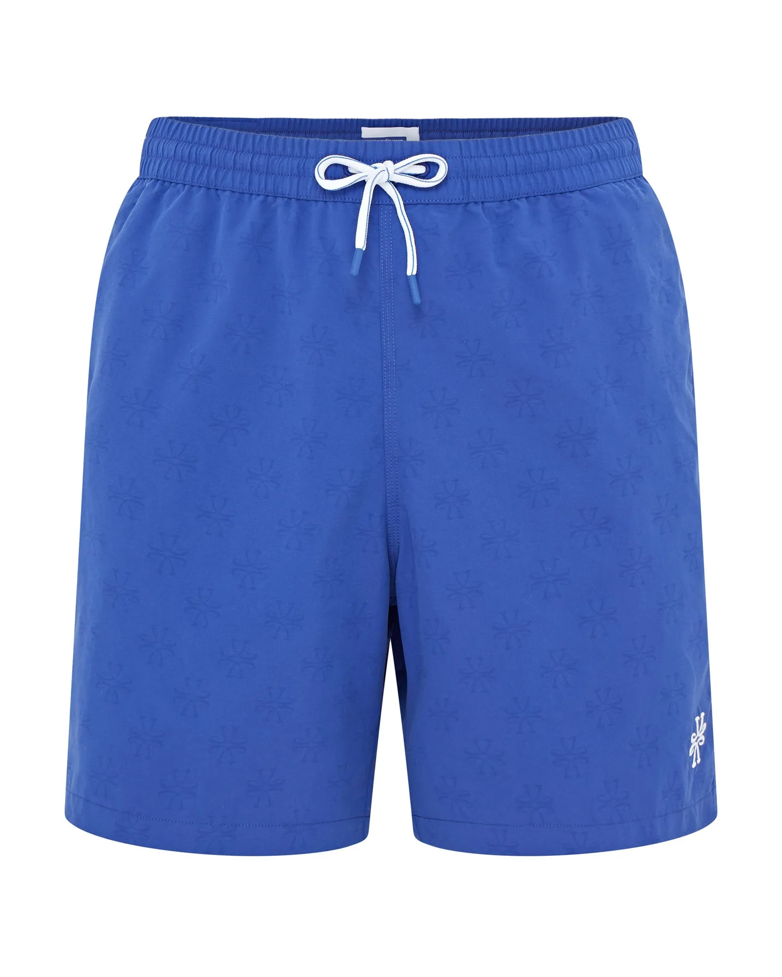 Jacob Cohen Magic Monogram Quick Dry Swim Shorts (Indigo Blue)