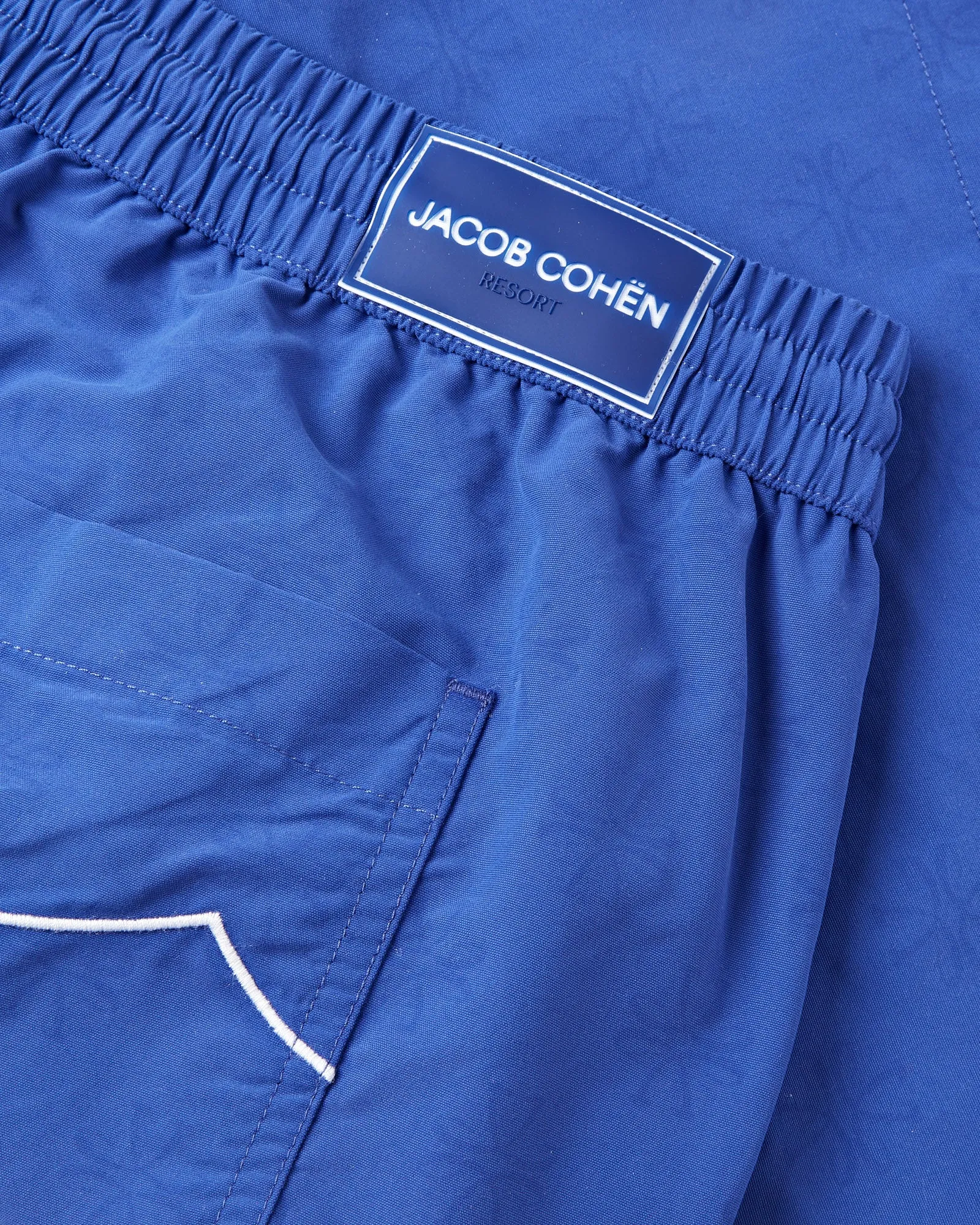 Jacob Cohen Magic Monogram Quick Dry Swim Shorts (Indigo Blue)