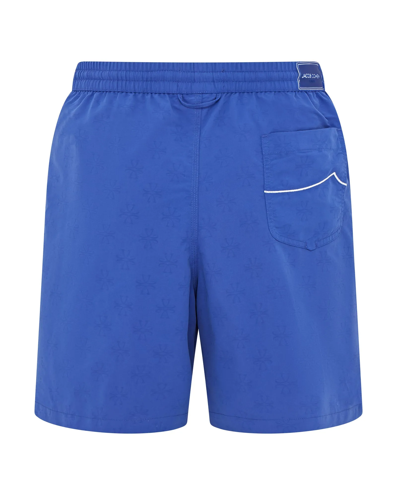 Jacob Cohen Magic Monogram Quick Dry Swim Shorts (Indigo Blue)