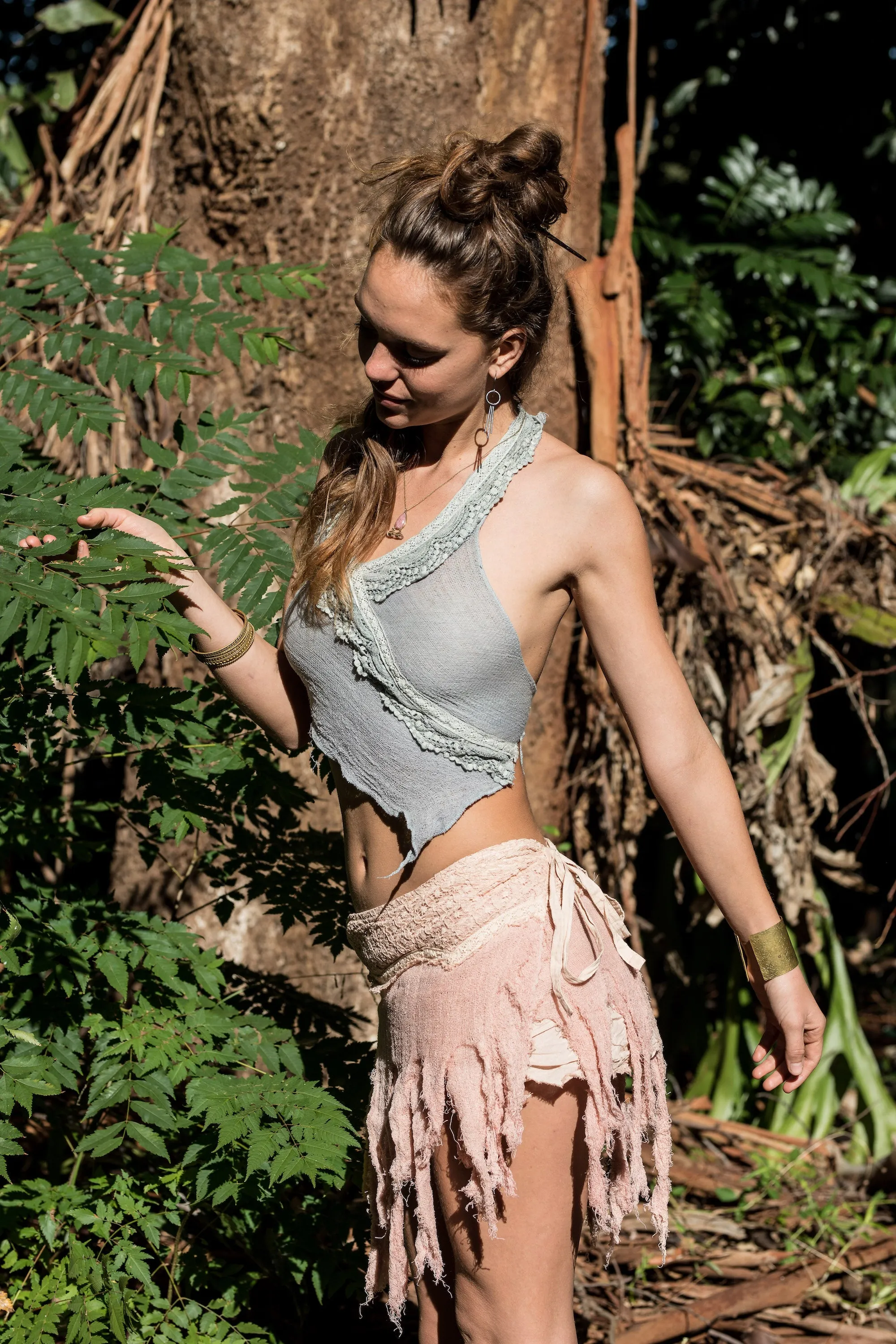 JUNGLE SKIRT IN WARM PINK