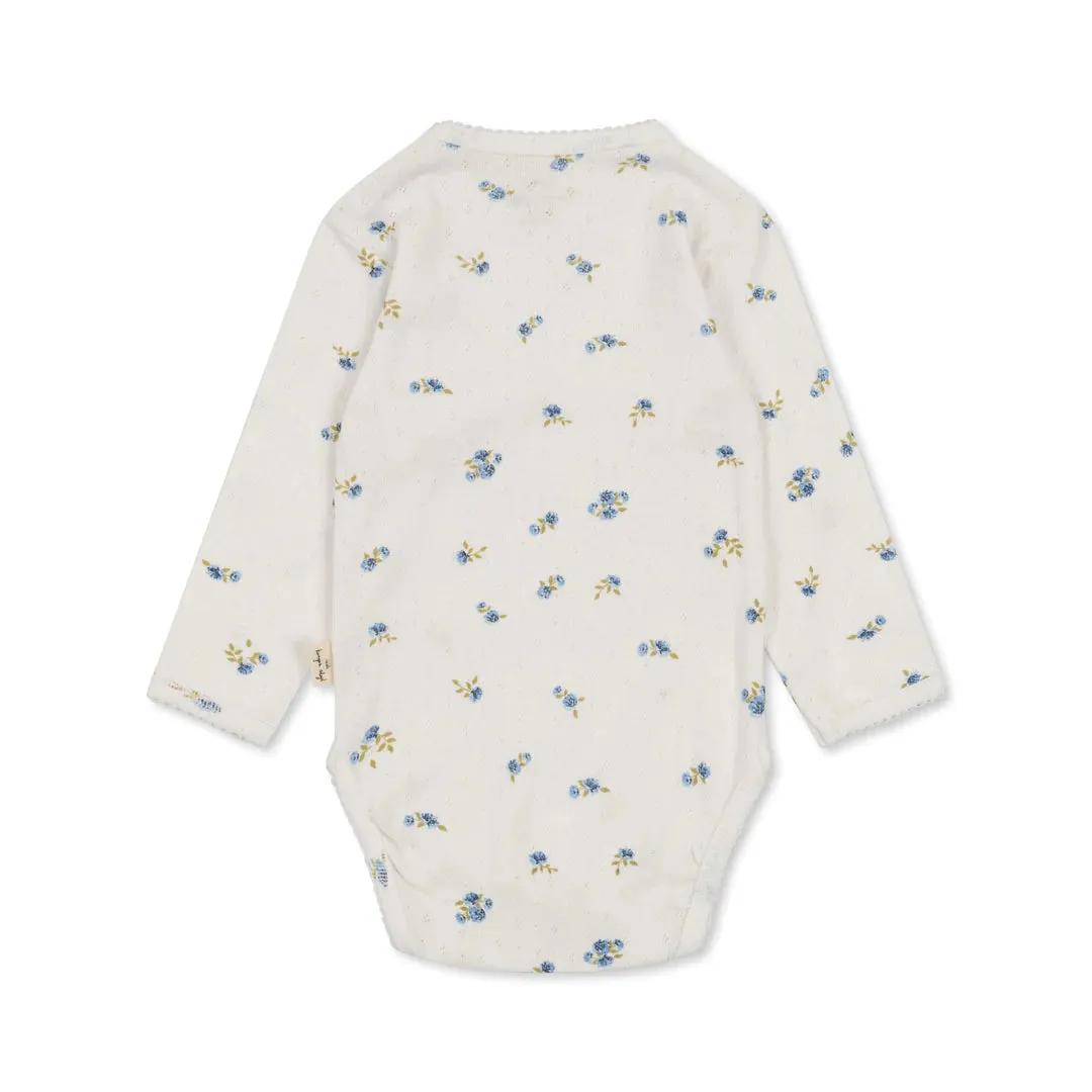 Konges Sløjd Bodysuit Minnie - Bonderose Blue