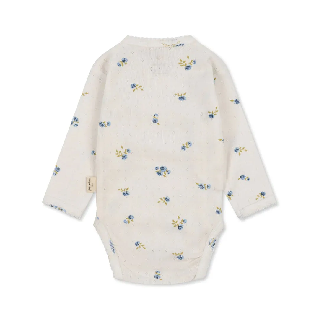 Konges Sløjd Bodysuit Minnie - Bonderose Blue