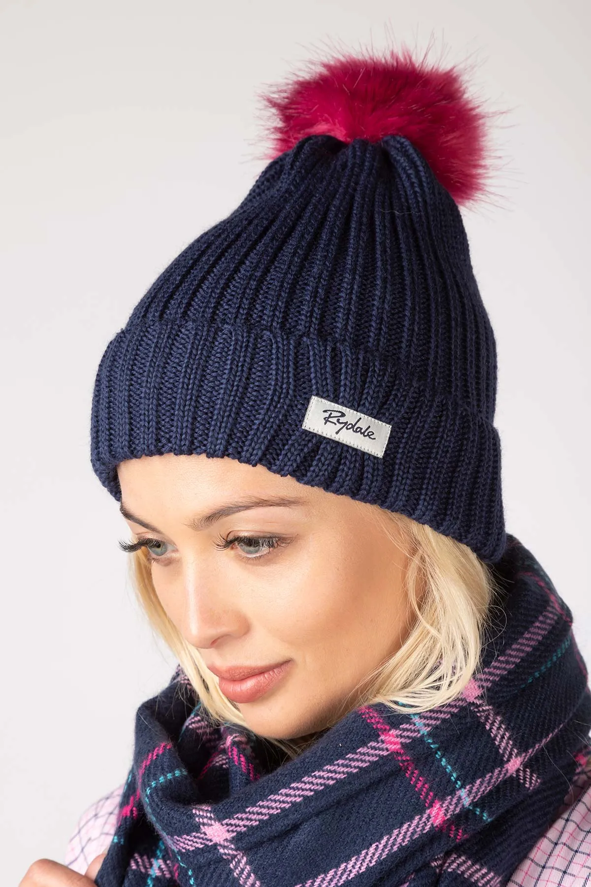 Ladies Pom Pom Hat - Poppy