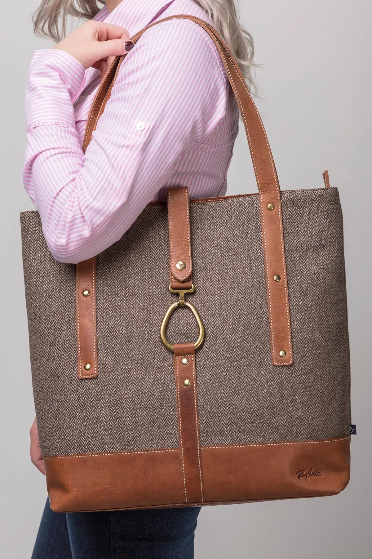 Ladies Tweed Snaffle Tote Bag - Lucinda