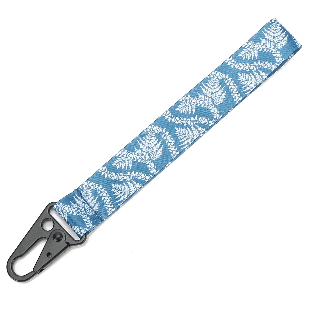 Lanyard Short Fern Lei Blue