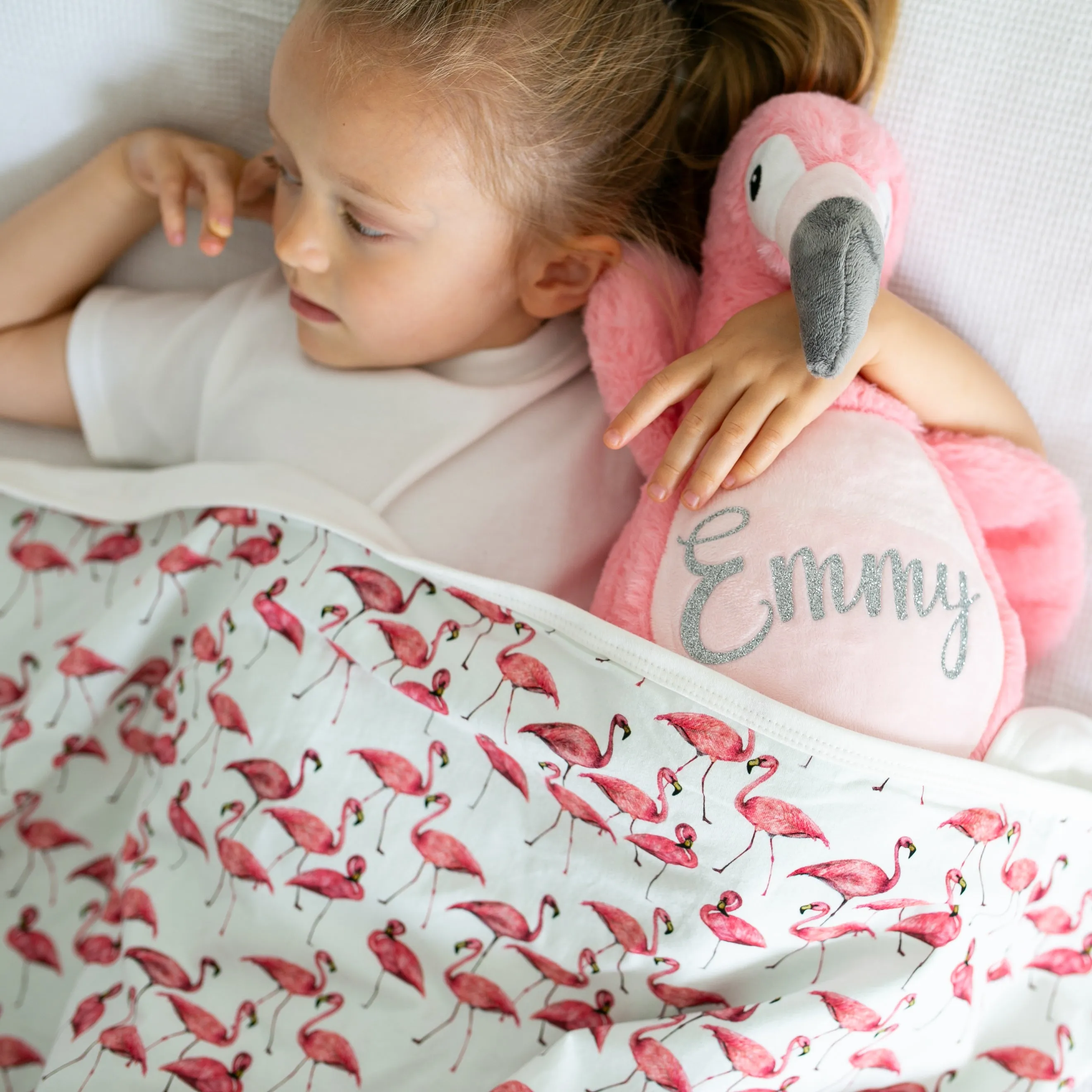 Large Personalised Pink Flamingo Teddy