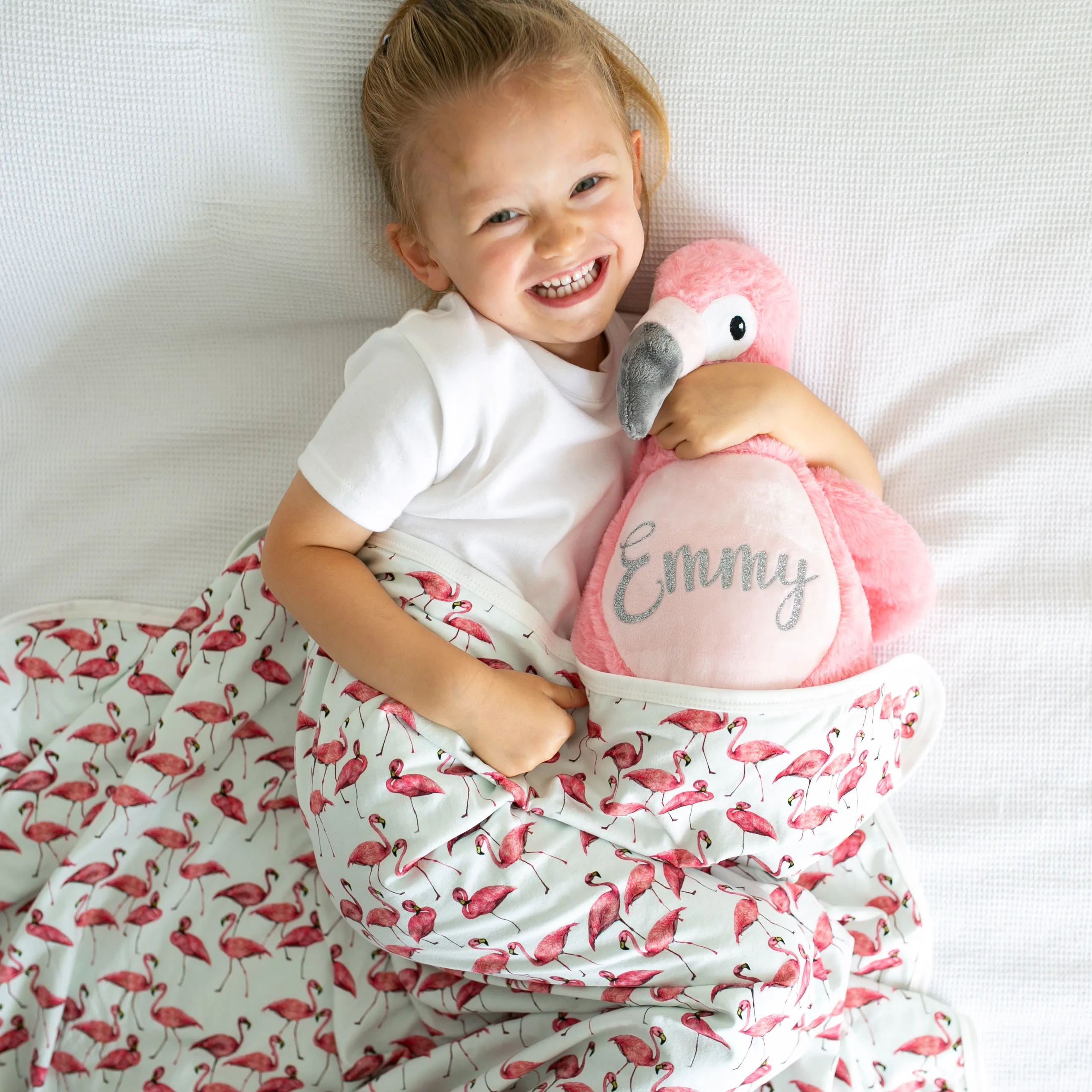 Large Personalised Pink Flamingo Teddy