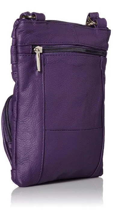 Leather Cross-Body Bag-Assorted Colors