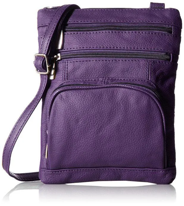 Leather Cross-Body Bag-Assorted Colors