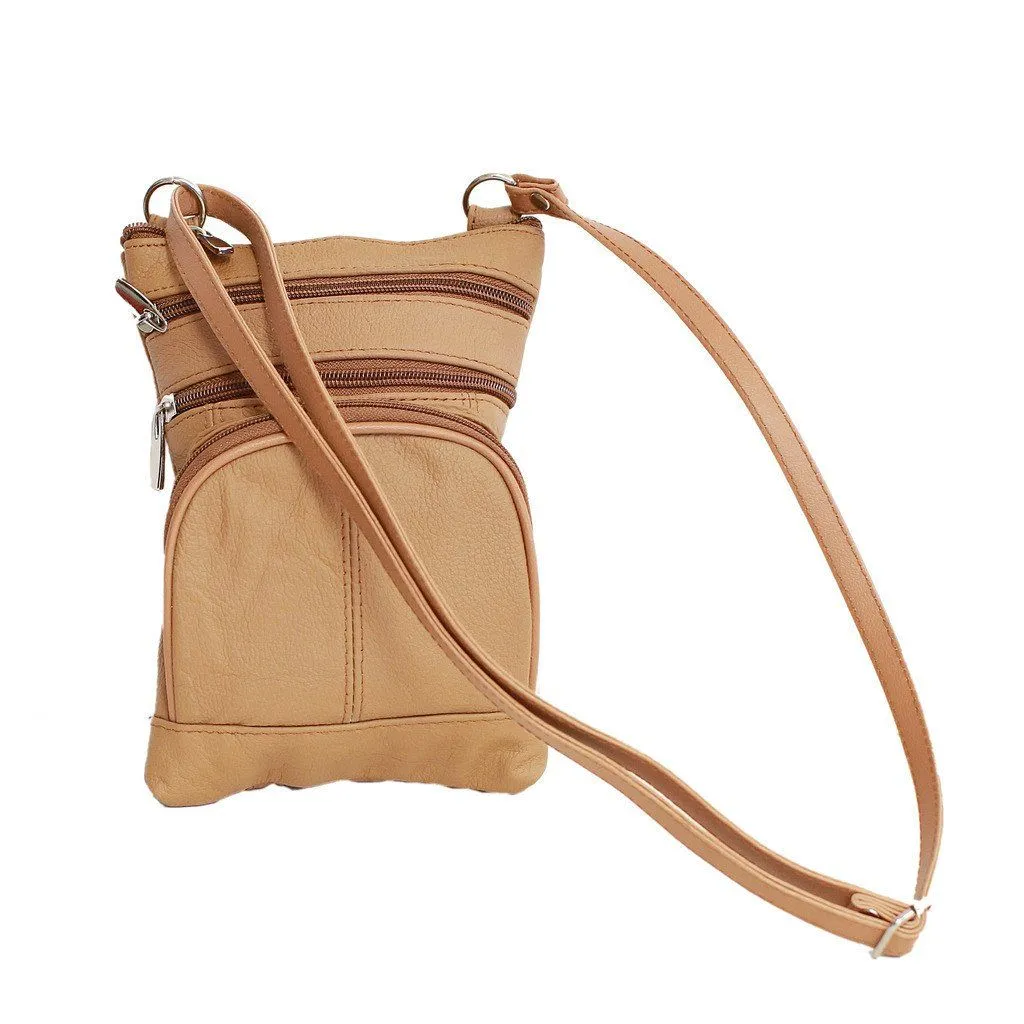 Leather Cross-Body Bag-Assorted Colors