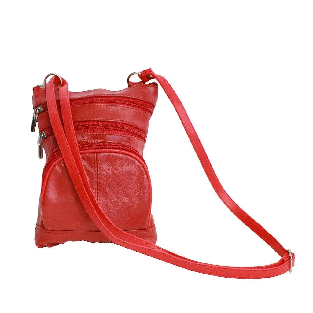 Leather Cross-Body Bag-Assorted Colors