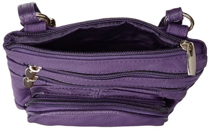 Leather Cross-Body Bag-Assorted Colors