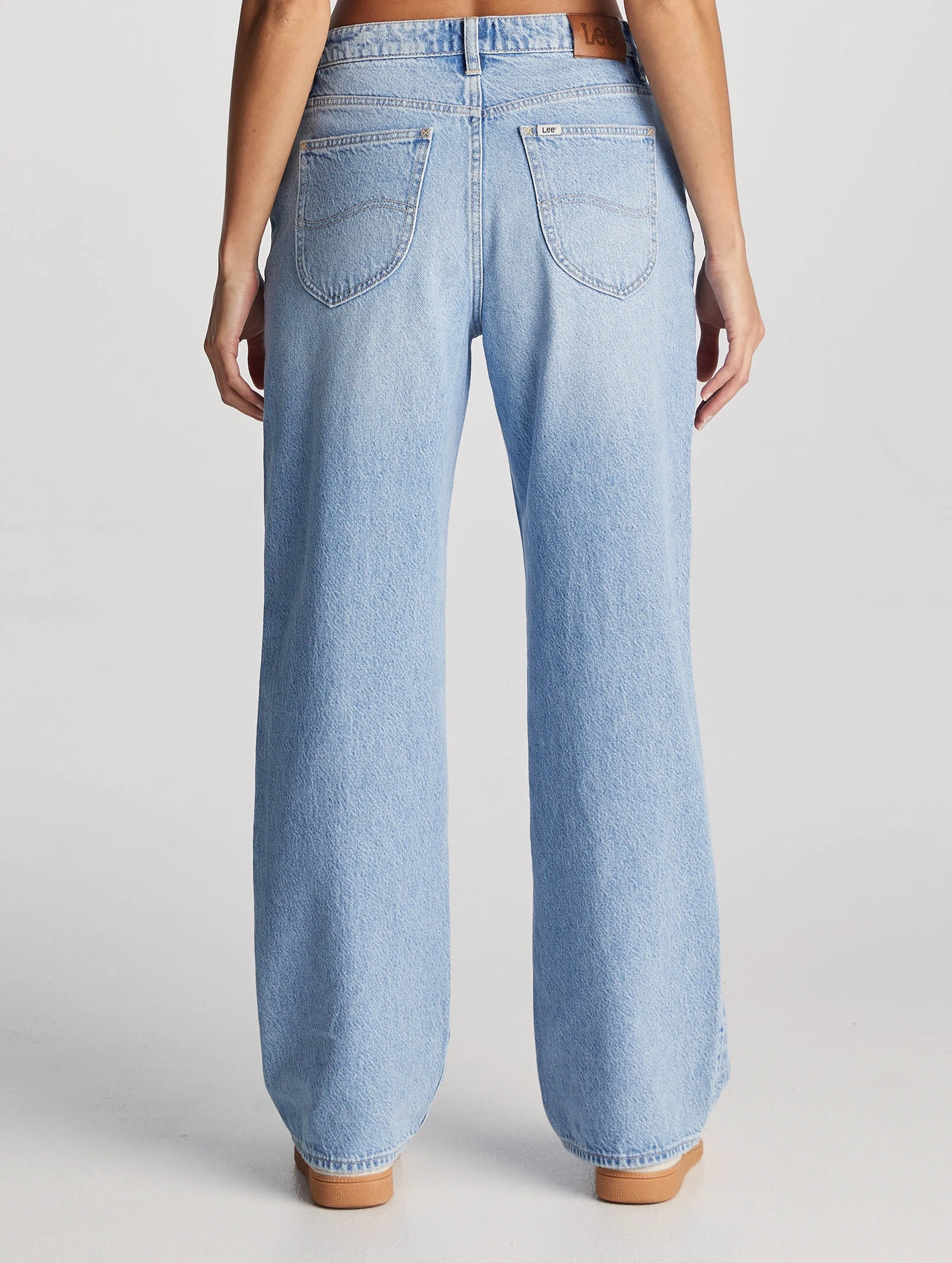 Lee Mid Baggy Jean | Lakeside Blue