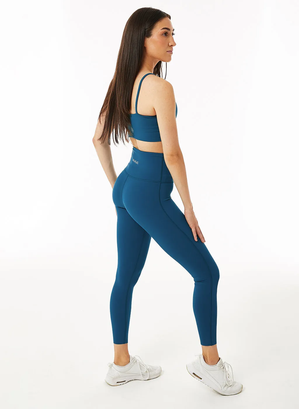 Lily High Waisted Legging - Lake Blue