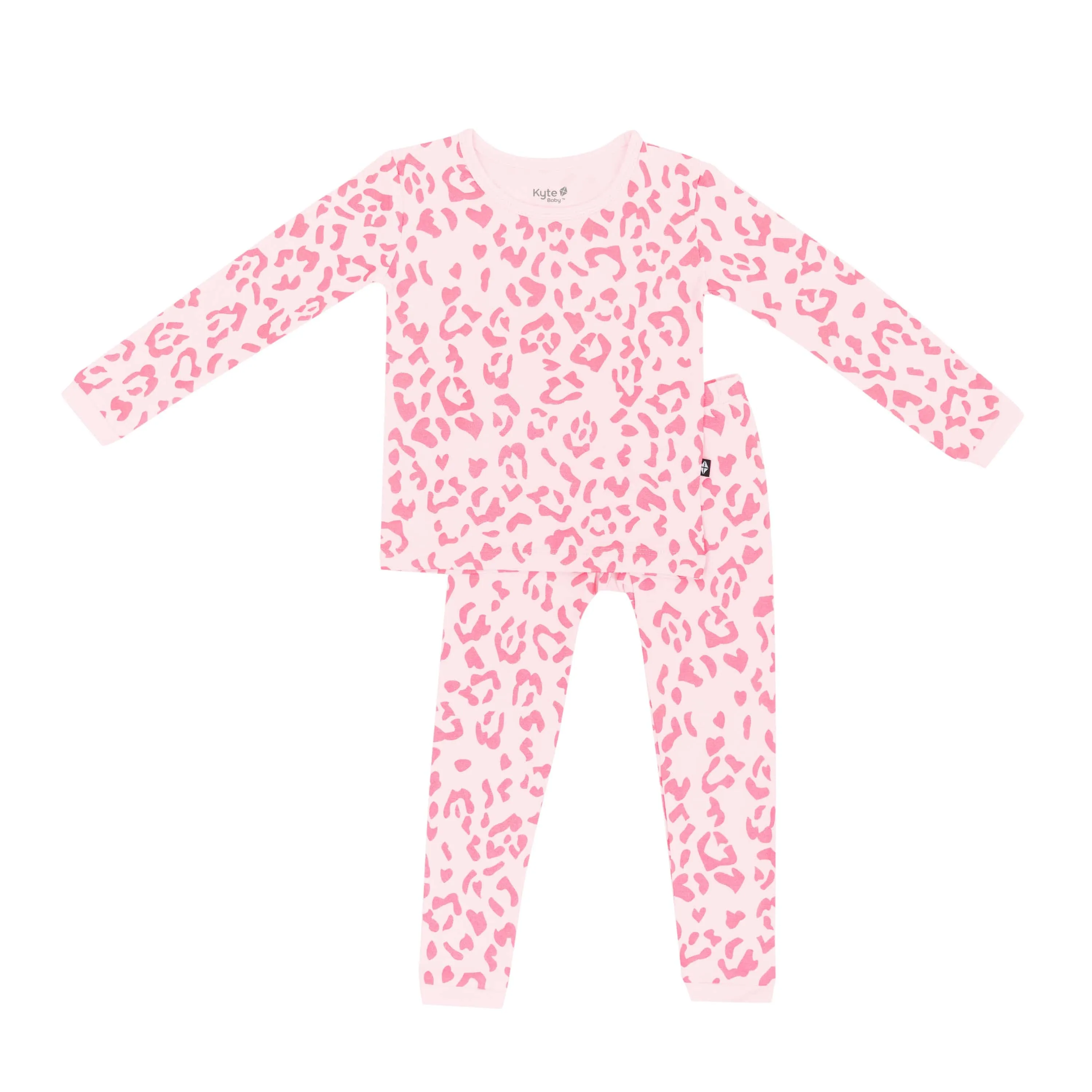 Long Sleeve Pajamas in Sakura Leopard