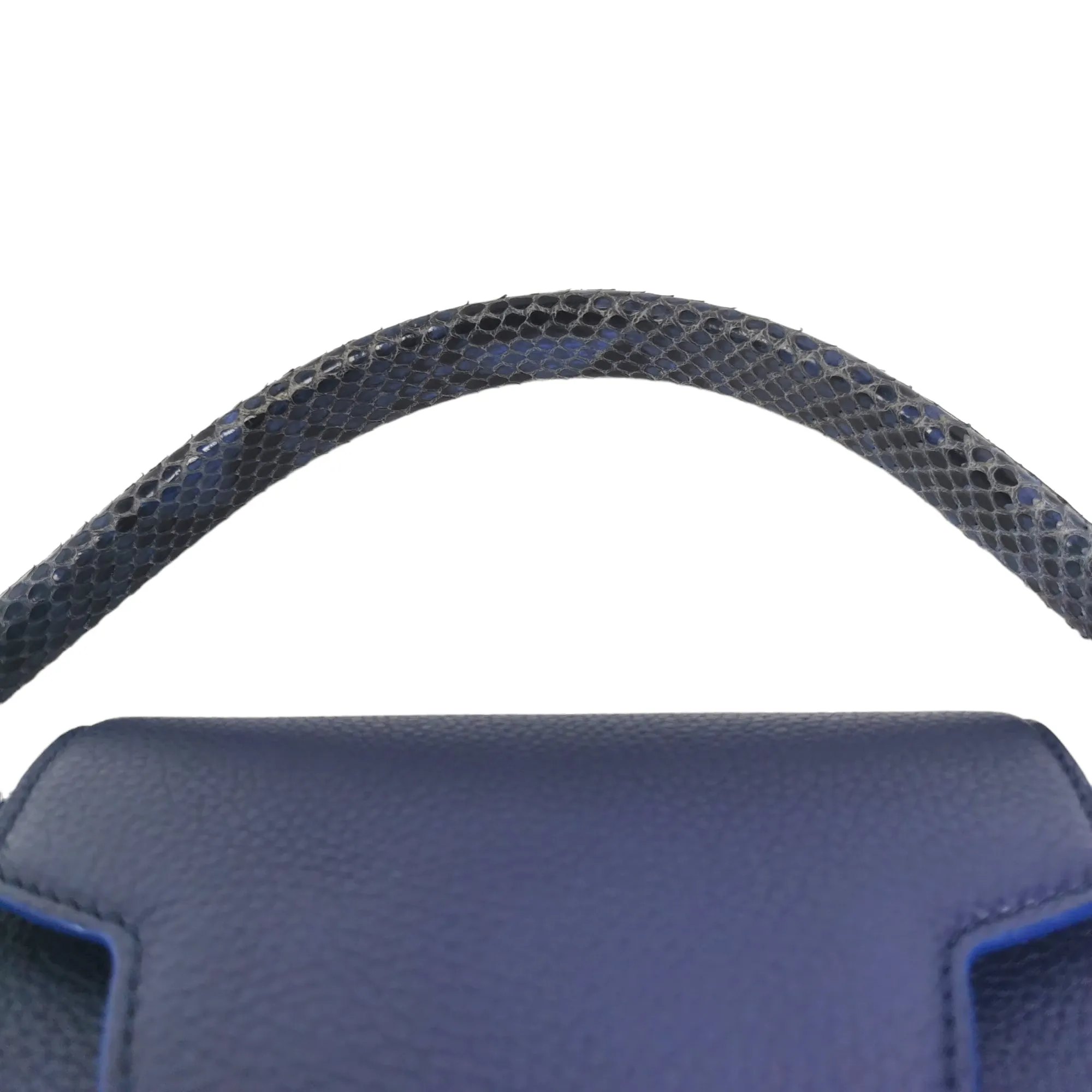 Louis Vuitton Capucines mm Exotic Blue Taurillon