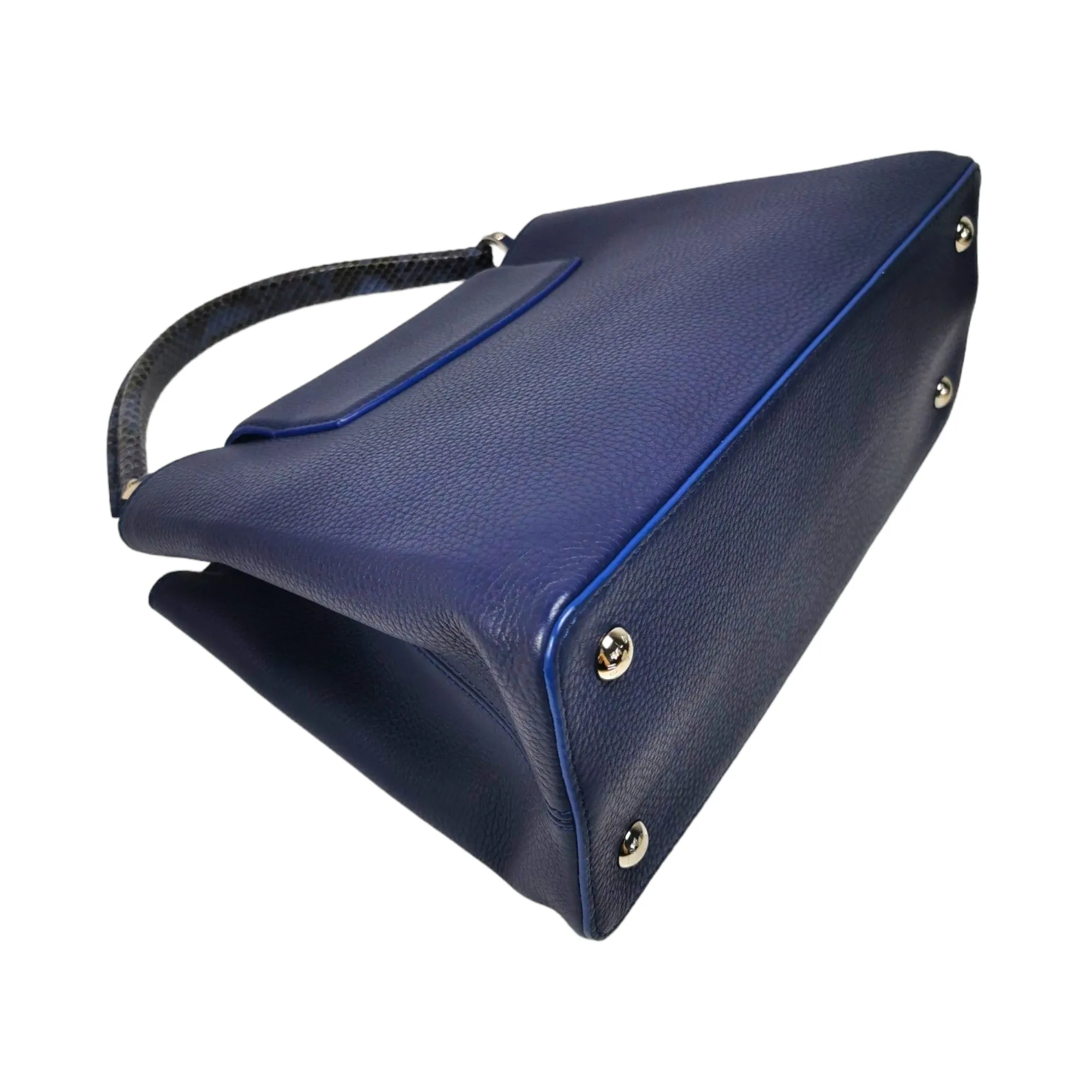 Louis Vuitton Capucines mm Exotic Blue Taurillon