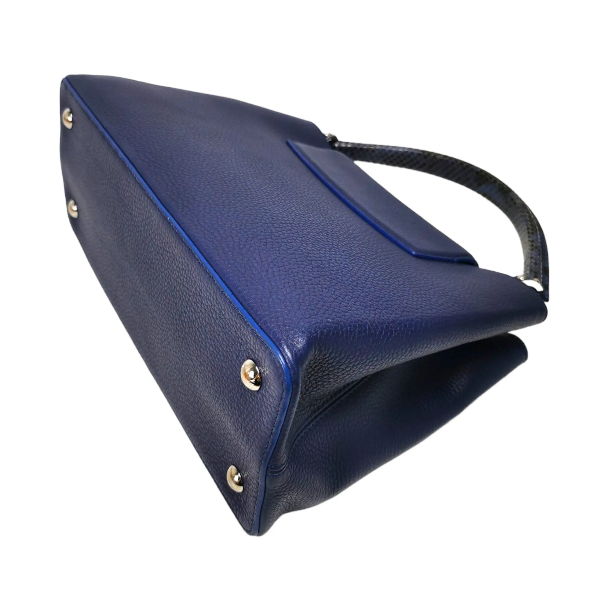 Louis Vuitton Capucines mm Exotic Blue Taurillon