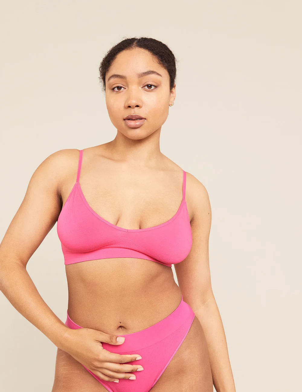 LYOLYTE Triangle Bralette - McGrath Pink