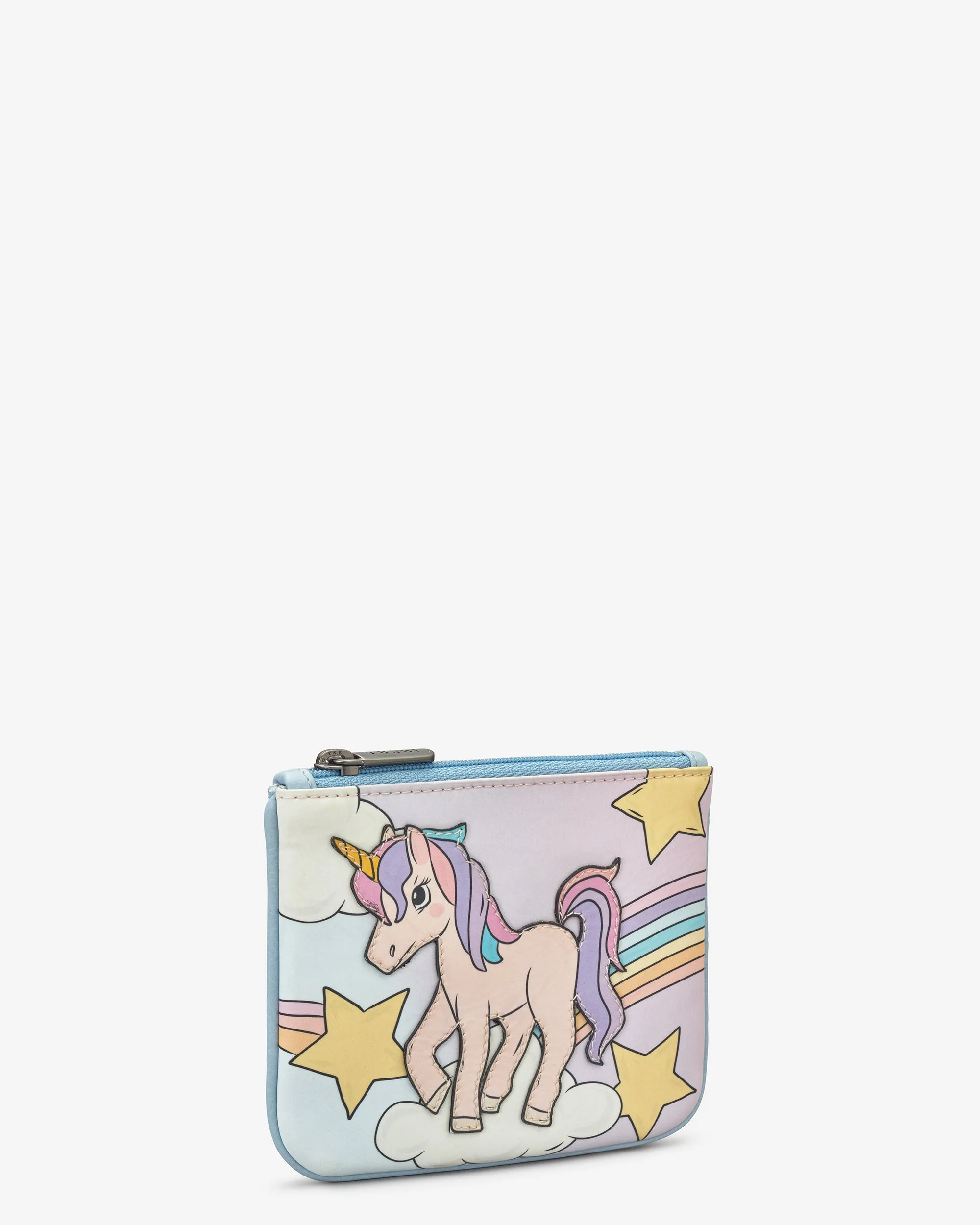 Magical Unicorn Zip Top Leather Purse