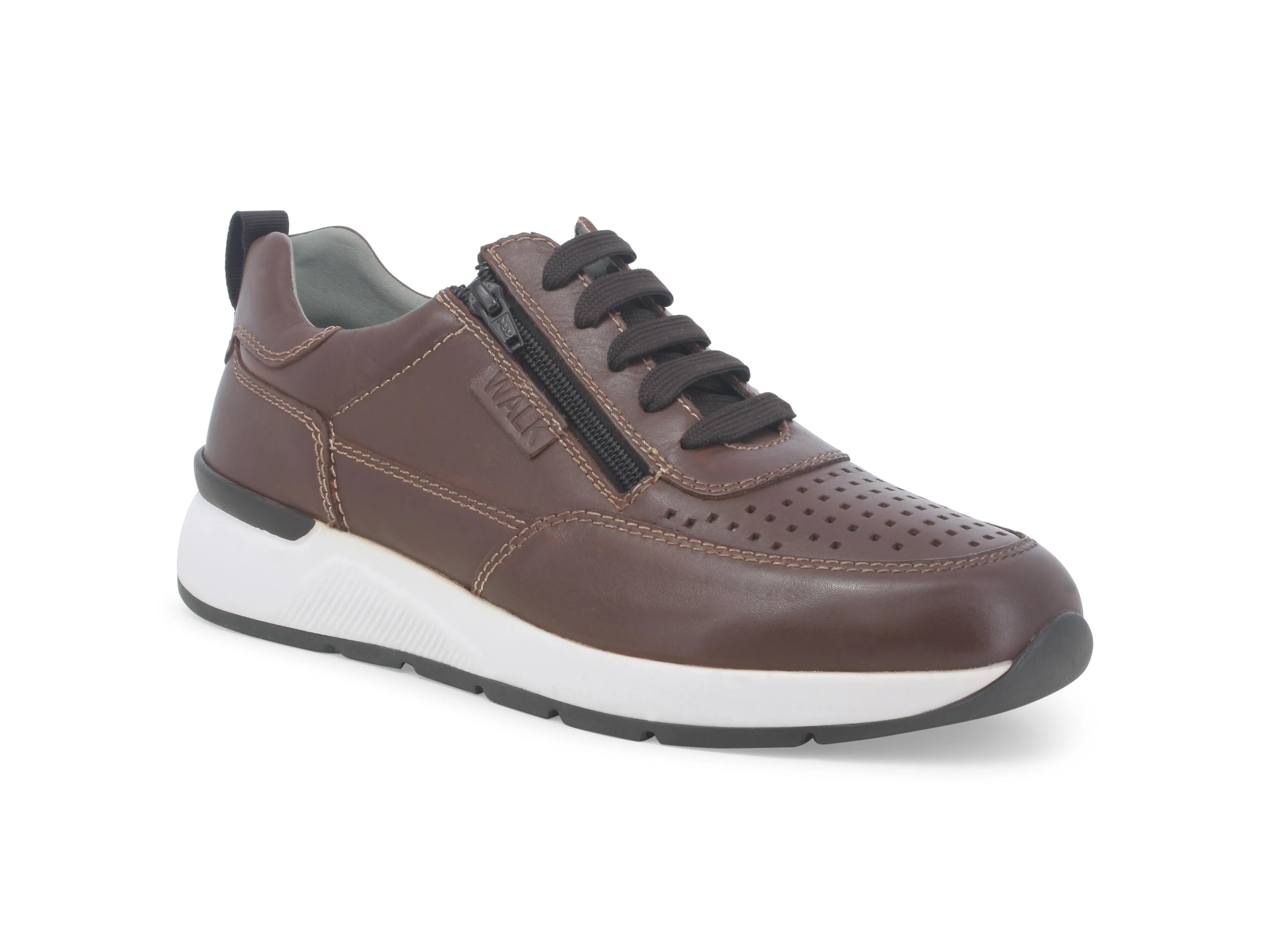 Melluso Scarpe Casual Uomo con Stringhe e Zip Tomaia Pelle