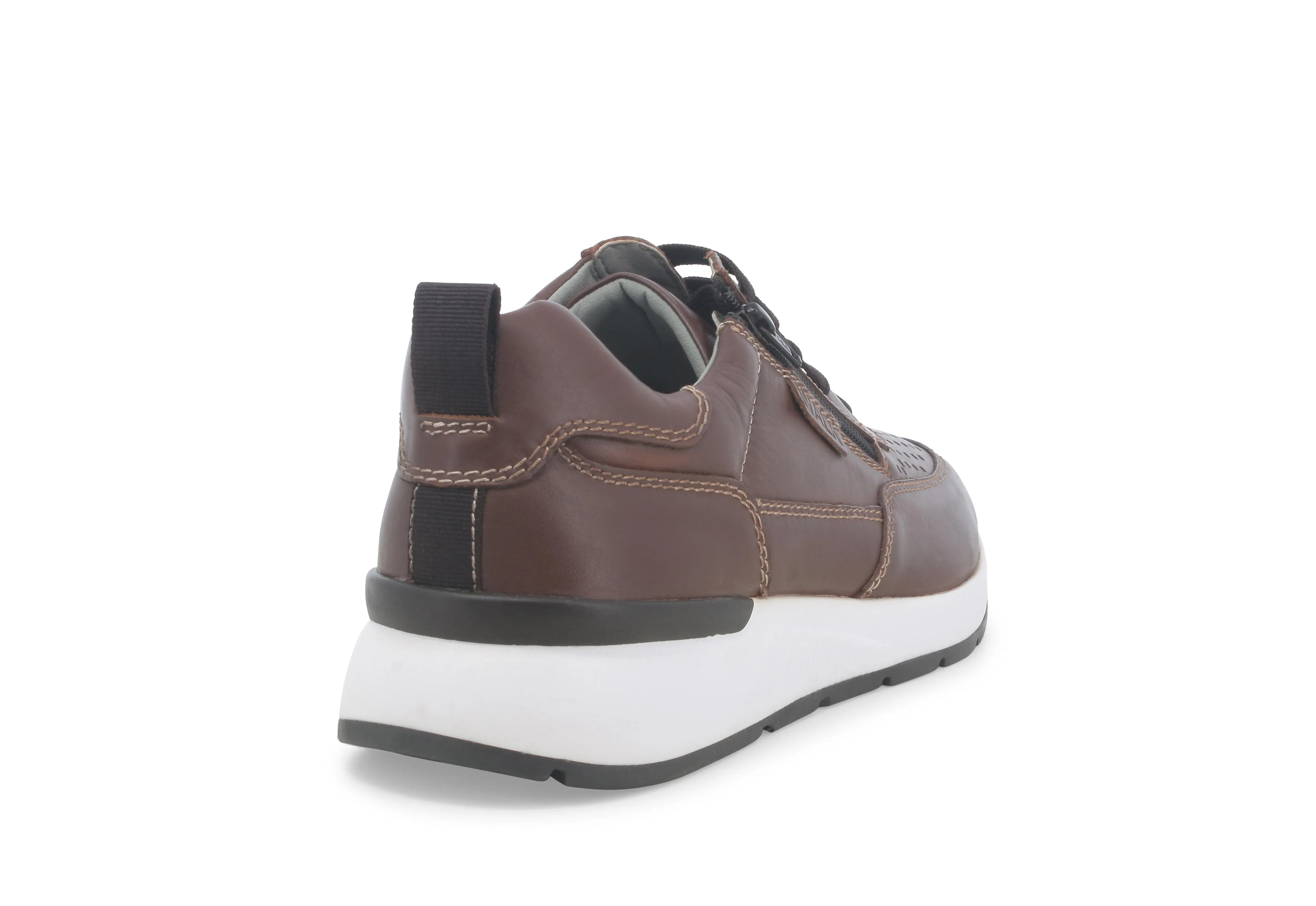 Melluso Scarpe Casual Uomo con Stringhe e Zip Tomaia Pelle