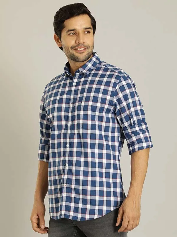 Men Checked Full Sleeve Cotton Shirt