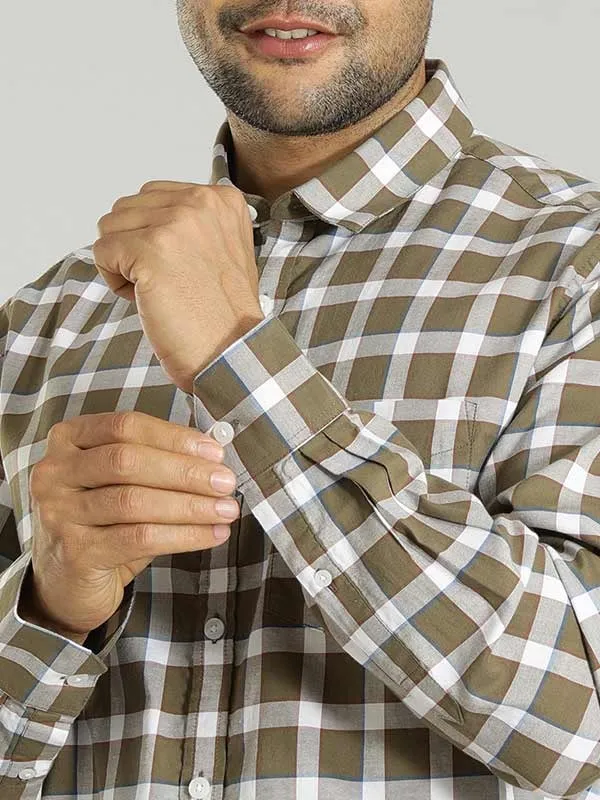 Men Checked Full Sleeve Cotton Shirt