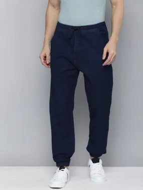 Men's Blue Regular Fit Joggers