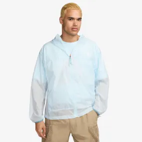 mens nike acg cinder cone windproof jacket (glacier blue/summit white)