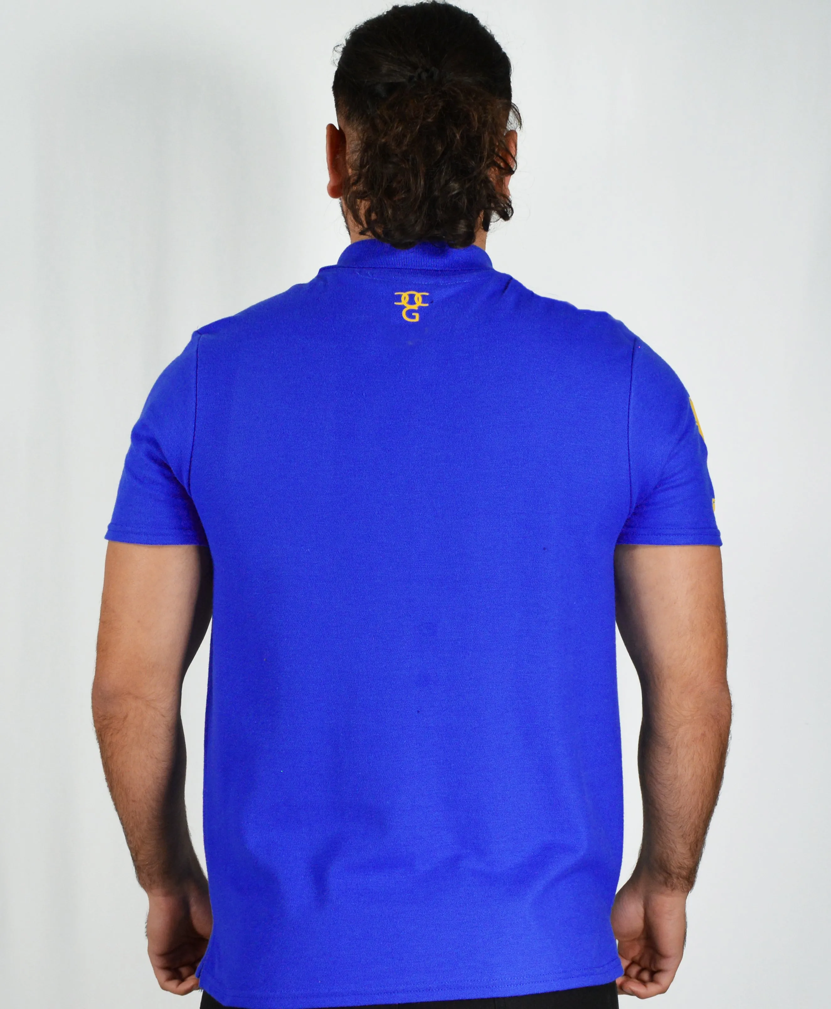 Men’s Omar Guevara Ralph Freedom Fighter Blue polo shirt £27.99