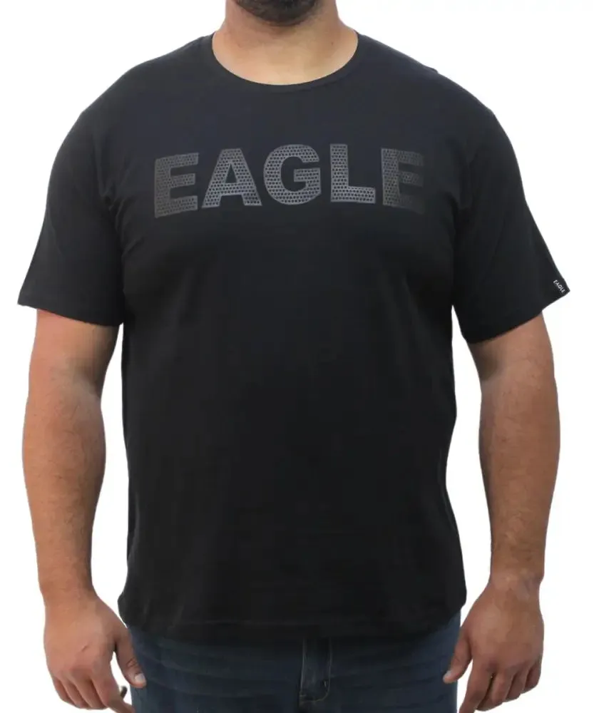 Mens Printed Eagle HD Logo Tee