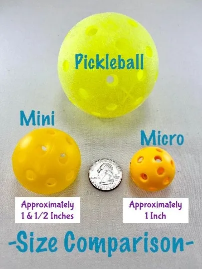 Micro Pickleball Bag Tags (Heavy Duty) | Fun Pickleball Gifts