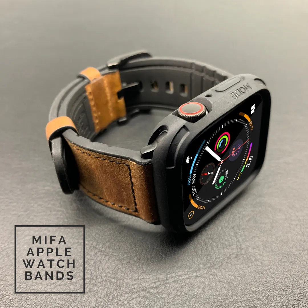 Mifa Hybrid Sports Leather Bands with Elkson Bumper Case Combo