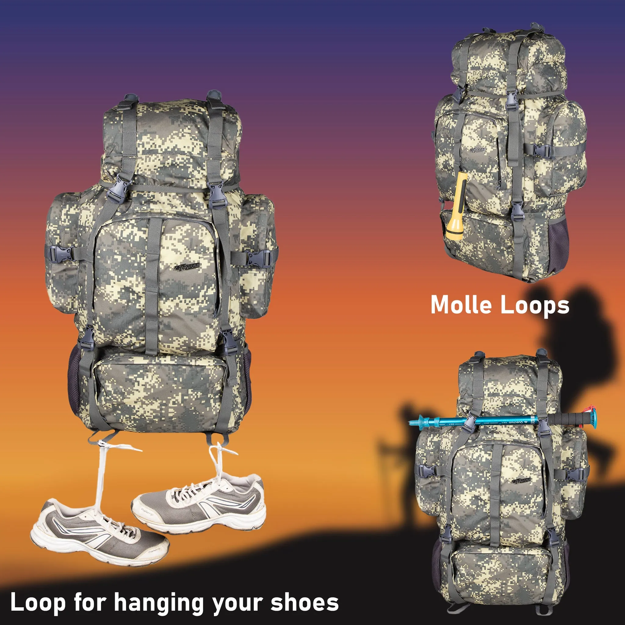 Military Neutron 50L Marpat ACV Digital Camo Rucksack