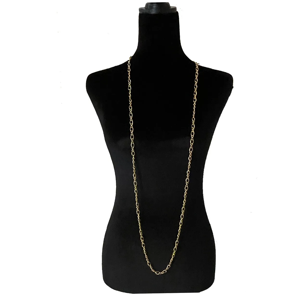 Monet Gold Link Chain Necklace Vintage