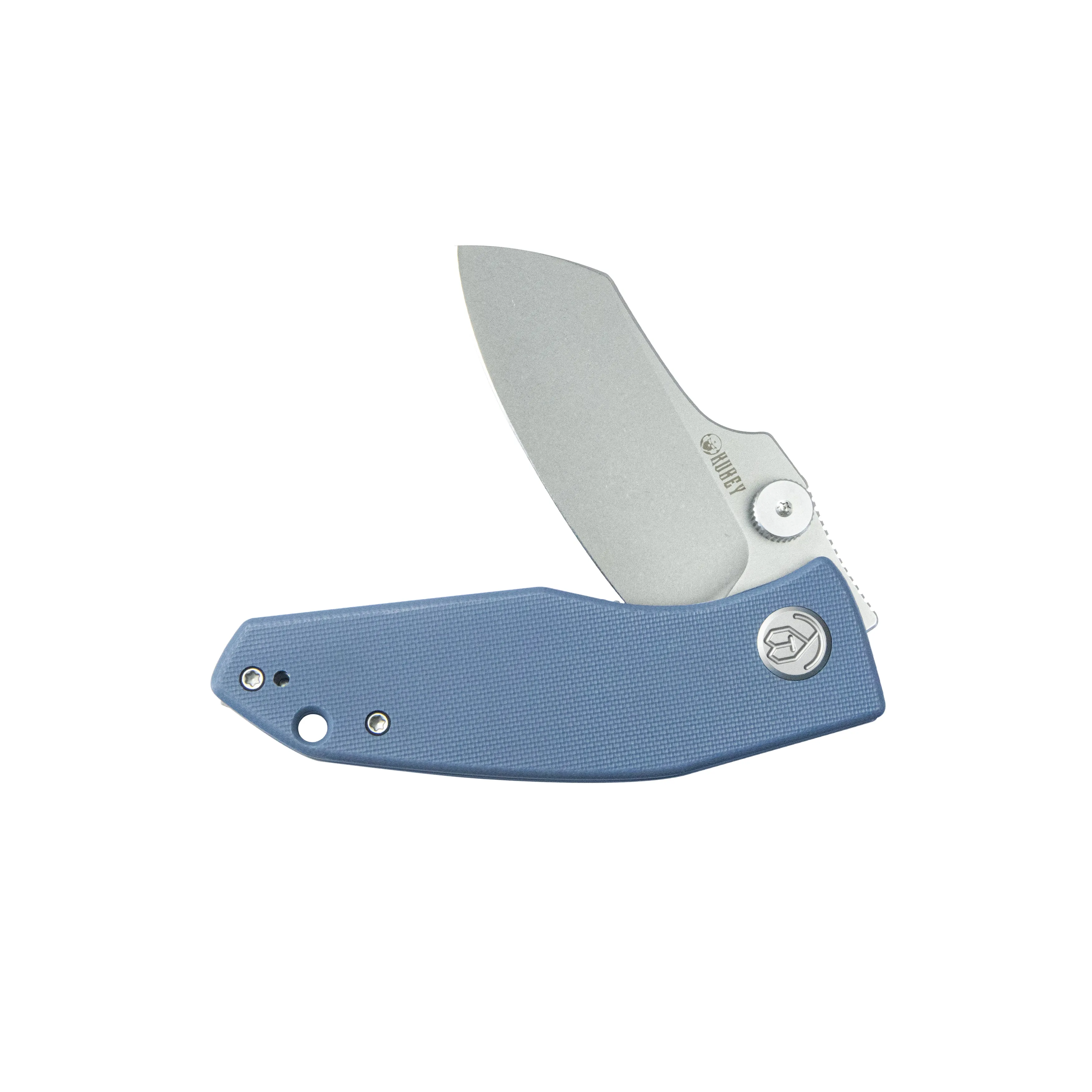 Monsterdog Liner Lock Folding Knife Blue G10 Handle 2.95 Bead Blasted 14C28N KU337M