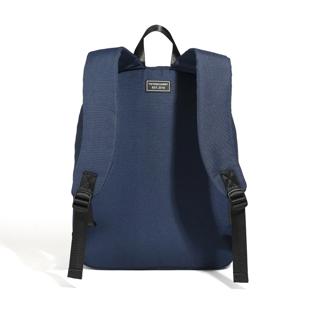 Navy Blue Nylon Backpack