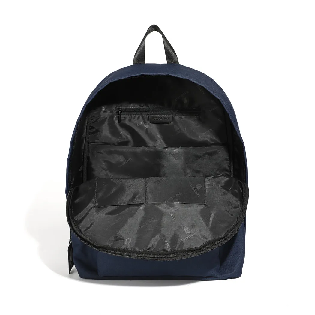 Navy Blue Nylon Backpack