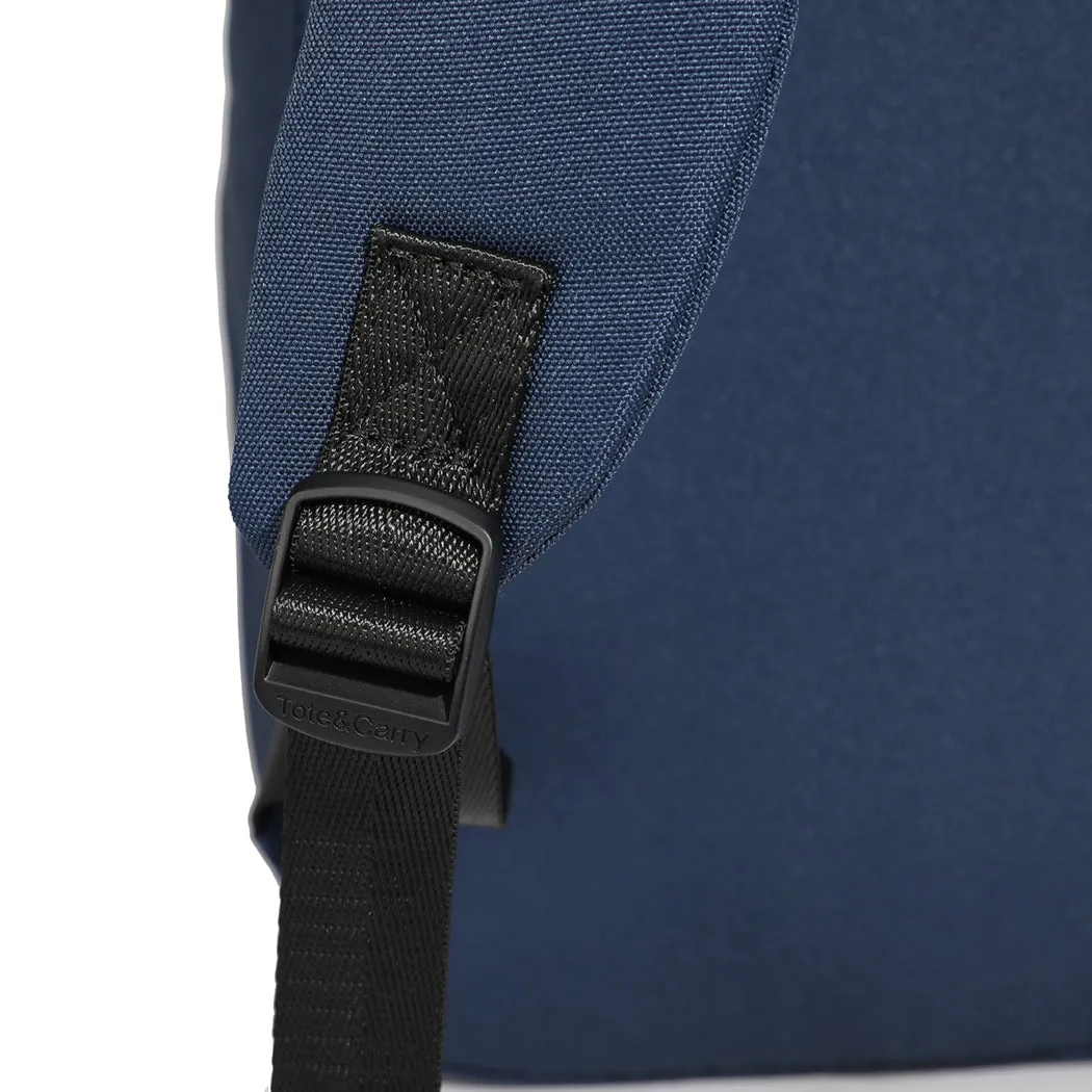 Navy Blue Nylon Backpack