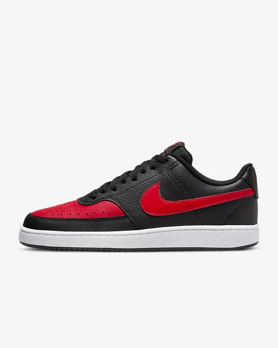 Nike men's sneaker shoe Court Vision Low DV6488 001 black-red-white