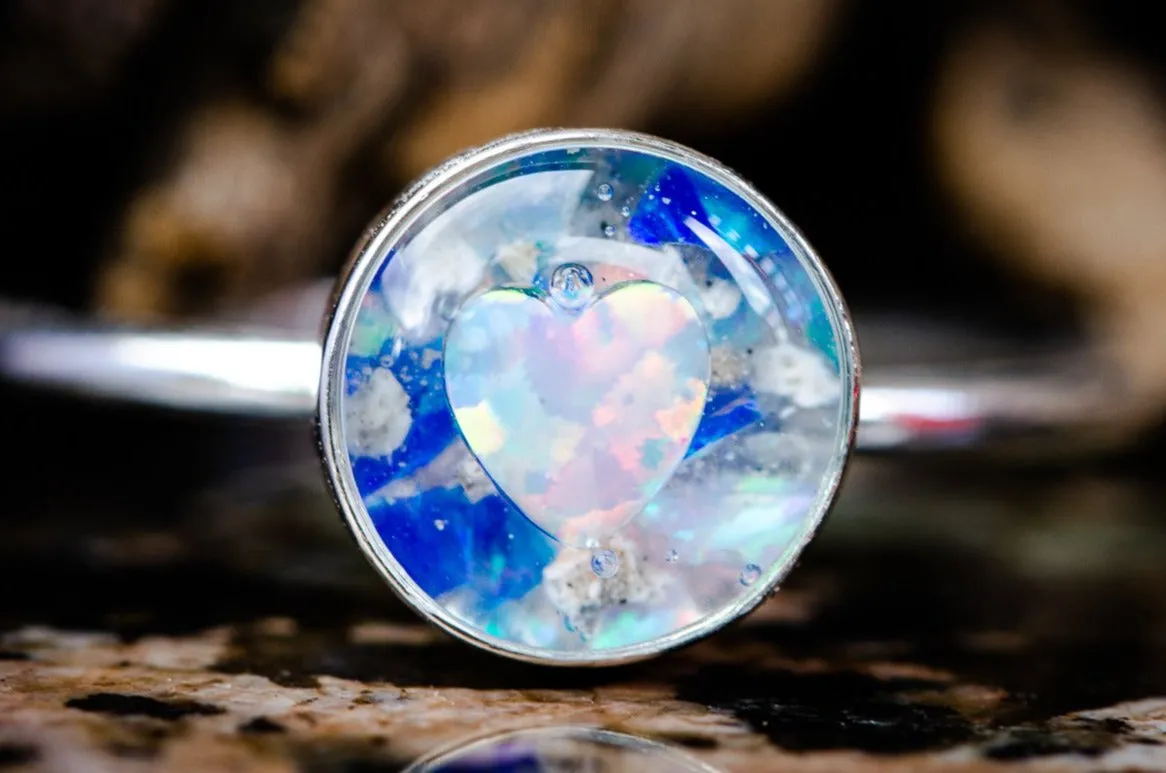 Opal Heart Ring