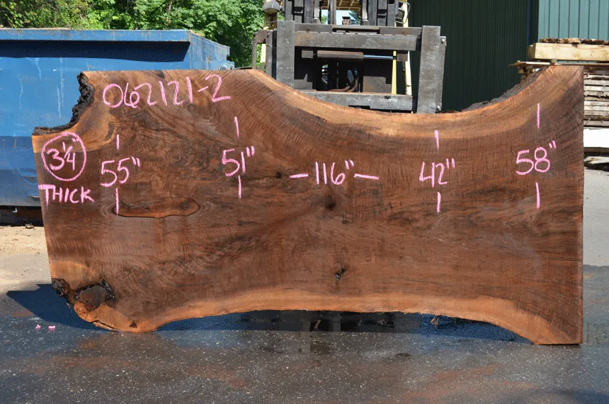 Oregon Black Walnut Slab 062121-02