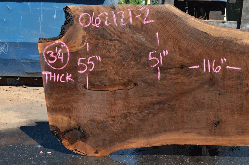 Oregon Black Walnut Slab 062121-02