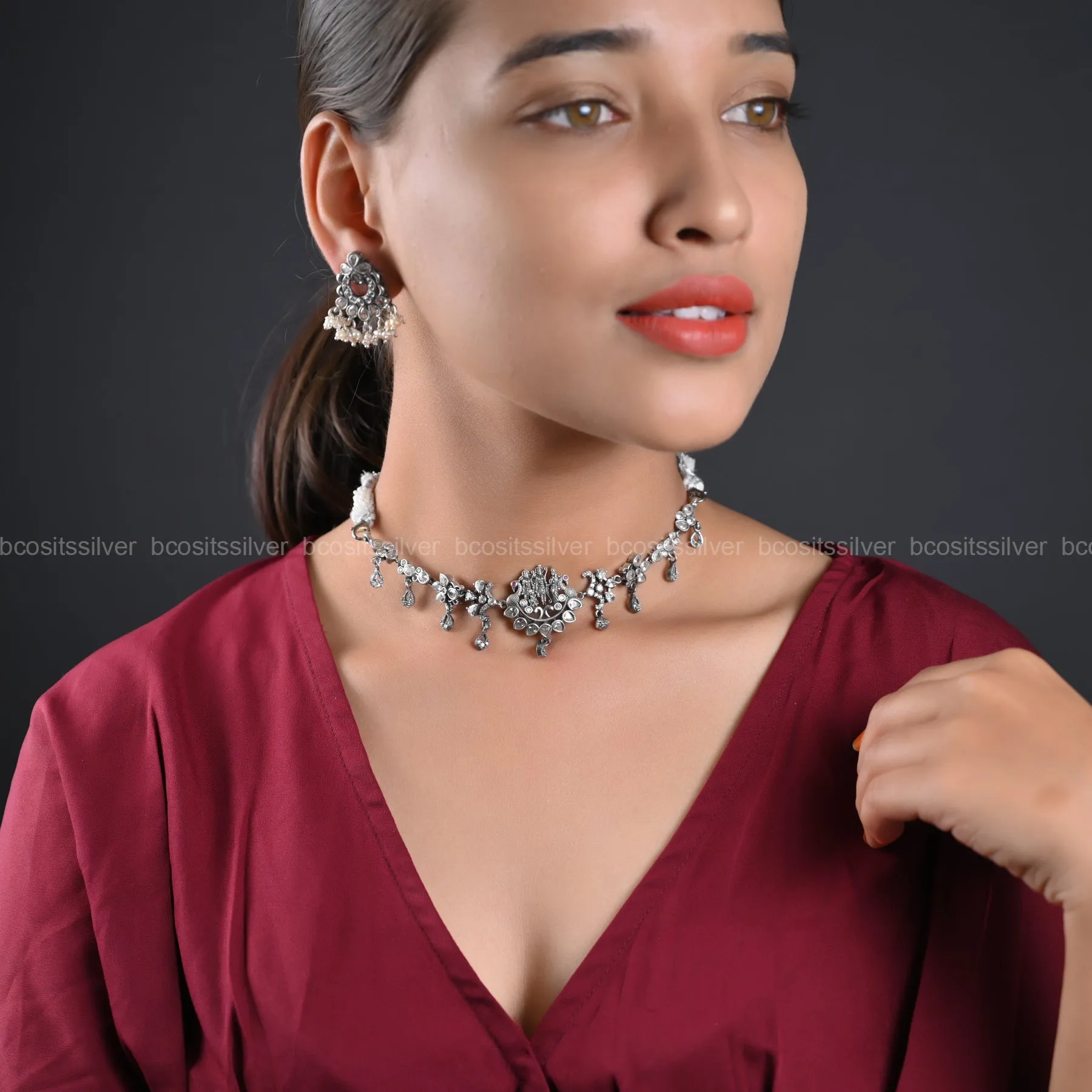 Oxidized Neckpiece - 1228