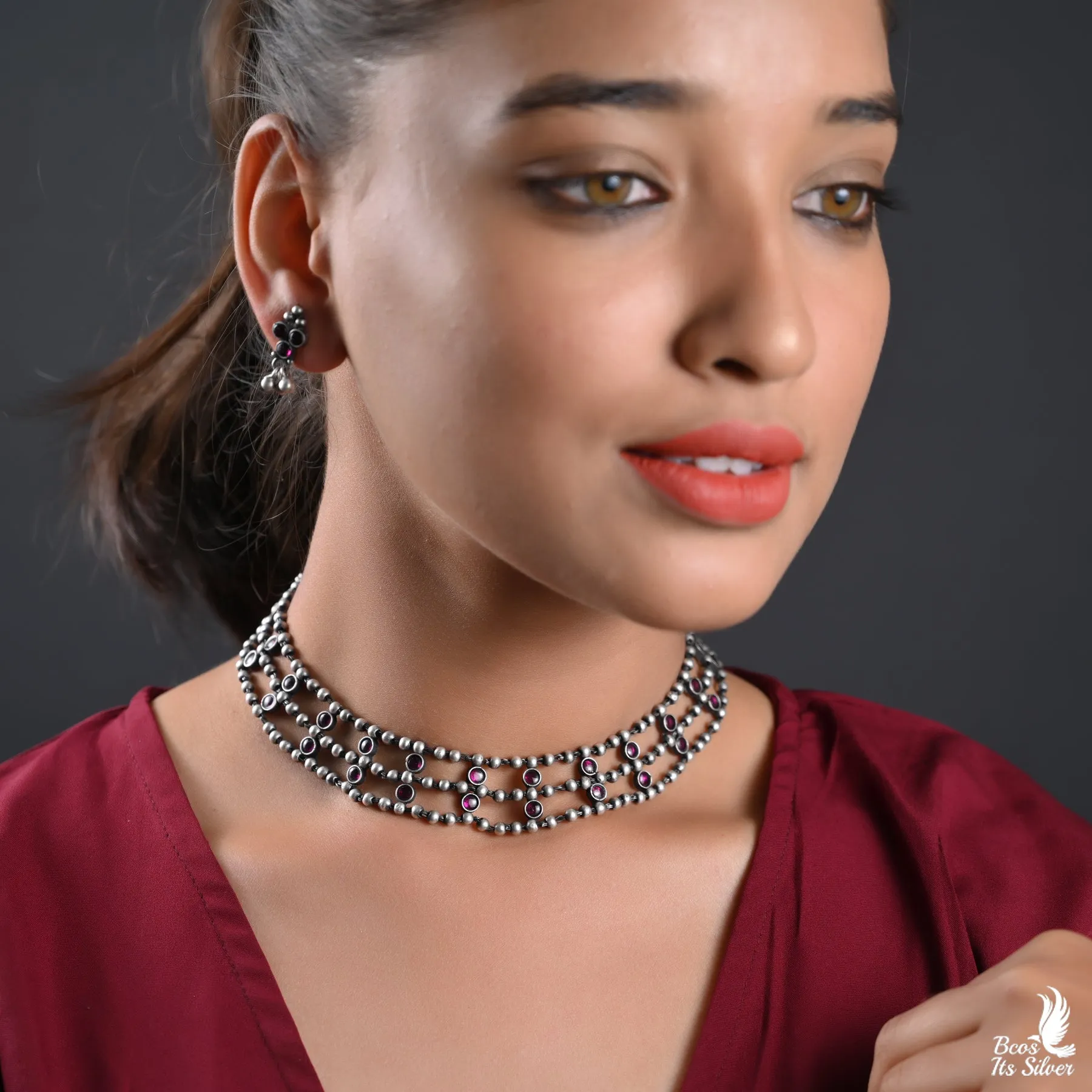 Oxidized Neckpiece - 2365