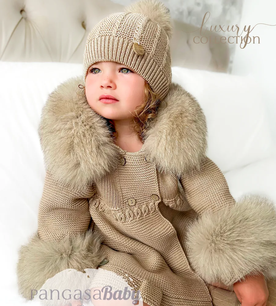 Pangasa Girls A-Line Fur Jackets