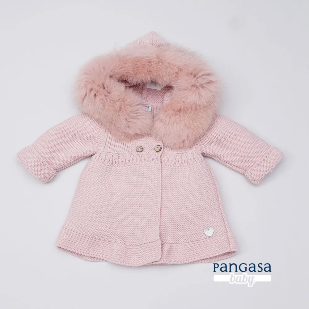 Pangasa Girls A-Line Fur Jackets