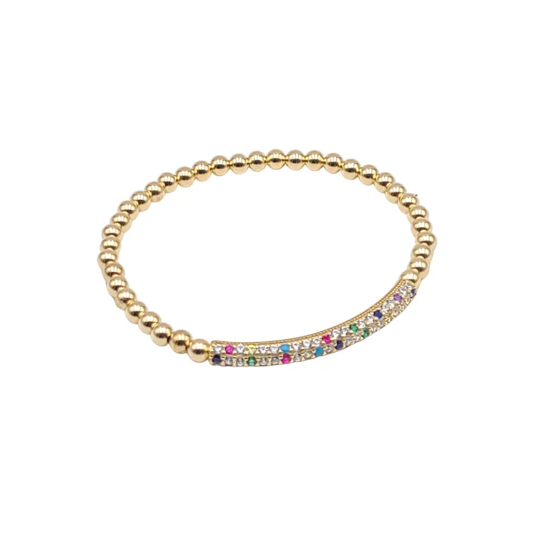 Pave bar bracelet