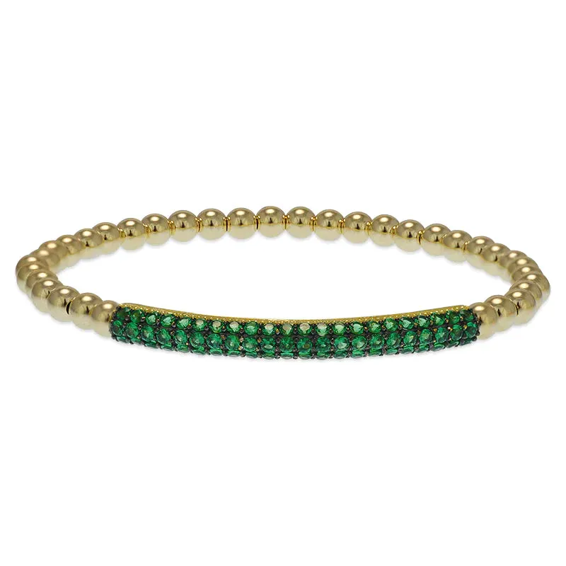 Pave bar bracelet